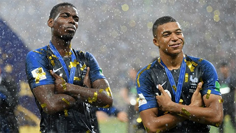  Mbappe đăng thông điệp phấn khích khi Pogba gia nhập Monaco
