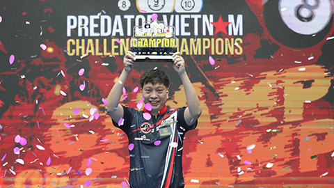  Cơ thủ Dương Quốc Hoàng vô địch 4 nội dung, nhận thưởng 55 triệu đồng