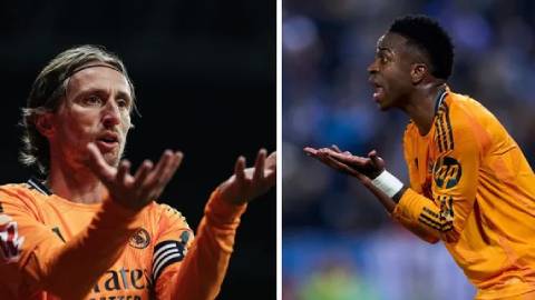  Cuộc cãi vã dữ dội giữa Luka Modric và Vinicius