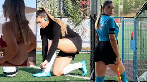  Nữ trọng tài lộ clip sex gây sửng sốt với fan