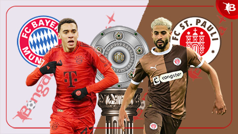  21h30 ngày 29/3: Bayern vs St. Pauli