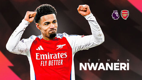  Ethan Nwaneri đã có bàn thắng mang tính biểu tượng ở tuổi 18