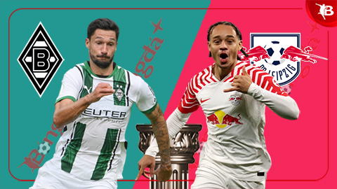21h30 ngày 29/3: M'Gladbach vs Leipzig