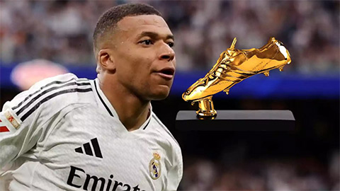  Mbappe đoạt Chiếc giày vàng châu Âu 2024/25