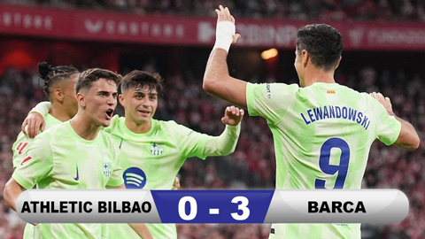 Kết quả Bilbao 0-3 Barca: Tưng bừng trận cuối