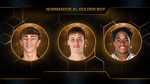  3 cầu thủ Real Madrid góp mặt trong danh sách rút gọn Golden Boy 2025