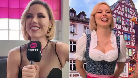  Nữ MC gây 'bão' với trang phục xuyên thấu khi chuẩn bị dẫn chung kết Champions League