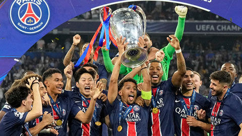  PSG thống trị các giải thưởng cá nhân và đội hình tiêu biểu Champions League 2024/25