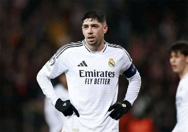 Fede Valverde là cầu thủ Real Madrid phải "cày" nhiều nhất ở mùa giải 2024/25.