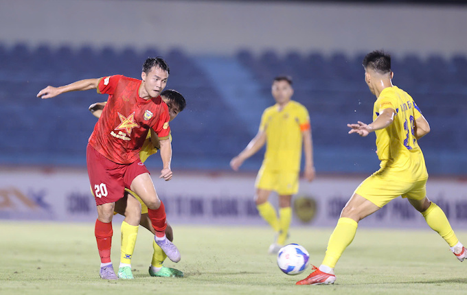 Bình Định vừa có trận hoà trước Thanh Hoá ở vòng 24. Ảnh: Phi Hải