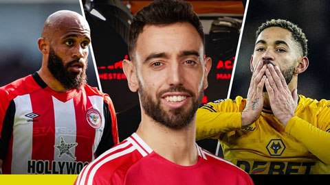  Bruno Fernandes sẽ đá ở đâu khi Mbeumo và Cunha về MU?