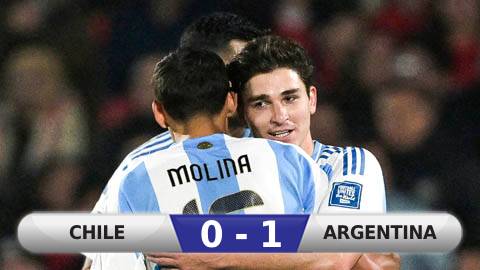  Kết quả Chile 0-1 Argentina: 3 điểm nhọc nhằn