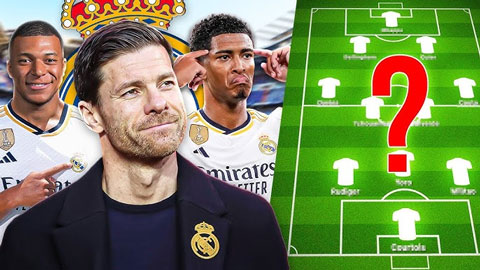  Xabi Alonso đã chọn được đội hình xuất phát cho Real Madrid mùa tới