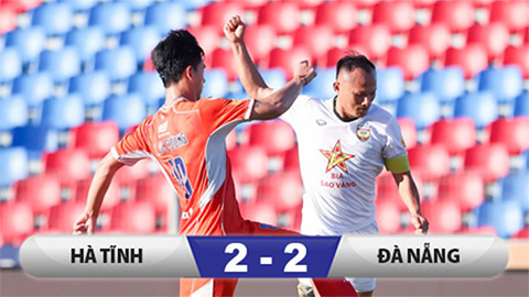  Kết quả Hà Tĩnh 2-2 SHB Đà Nẵng: 1 điểm quý hơn vàng của đội khách