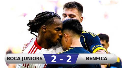  Kết quả Boca Juniors 2-2 Benfica: Trận đấu bạo lực nhất FIFA Club World Cup