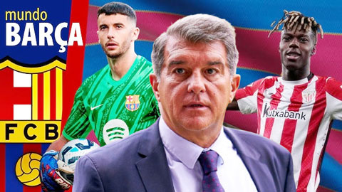  Barca đẩy đi 7 cầu thủ để đón Joan Garcia cùng Nico Williams