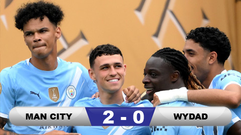  Kết quả Man City 2-0 Wydad: 3 điểm dễ dàng