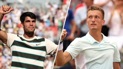  Carlos Alcaraz hóa vua sân cỏ: Đánh bại Lehecka sau 3 set nghẹt thở, đăng quang Queen's Club