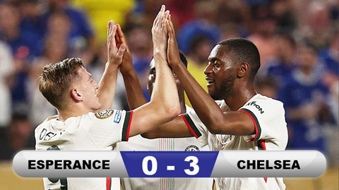 Kết quả Esperance 0-3 Chelsea: Delap lần đầu ghi bàn cho The Blues