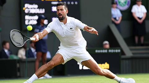  Wimbledon 2025: Novak Djokovic ngược dòng nghẹt thở hạ Cobolli, đại chiến Sinner ở bán kết