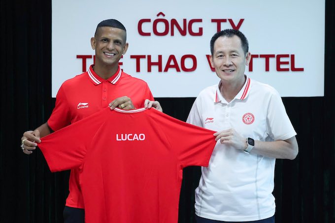 Tiền đạo Lucao vừa về đầu quân cho Thể Công Viettel. Ảnh: Minh Tuấn 