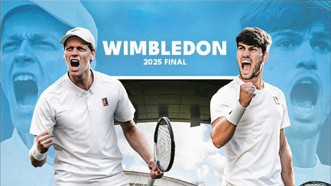  Sinner vs Alcaraz: Kinh điển thế hệ mới tại chung kết Wimbledon 2025