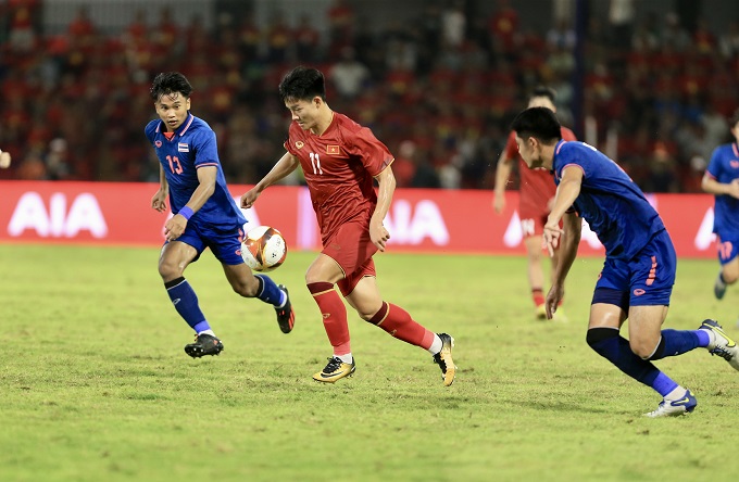 U23 Thái Lan quyết tranh chức vô địch cùng U23 Việt Nam. Ảnh: Minh Tuấn