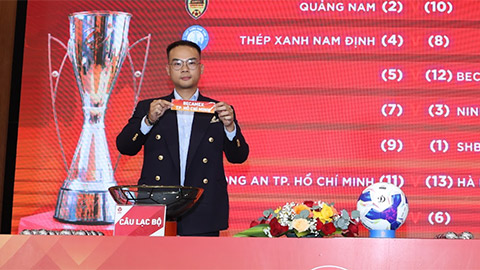  Công an TP.HCM đụng Hà Nội, Becamex TP.HCM gặp HAGL ở vòng 1 V.League 2025/26