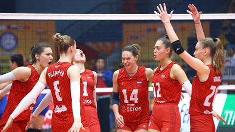 Bóng chuyền nữ Việt Nam ra quân đại thắng ở giải Trung Quốc, xuất sắc đánh bại đội châu Âu