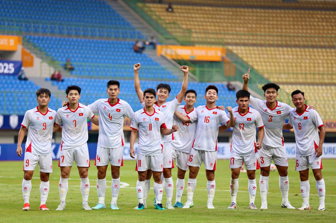 U23 Việt Nam khởi đầu suôn sẻ tại giải U23 Đông Nam Á 2025. Ảnh: Anh Khoa