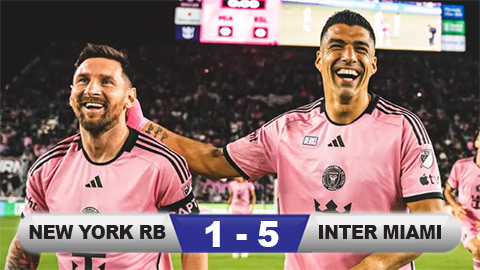  Kết quả New York RB 1-5 Inter Miami: Messi lại lập cú đúp
