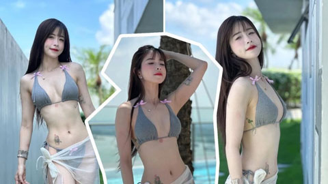  'Hoa khôi Taekwondo' Châu Tuyết Vân khoe ảnh bikini nóng bỏng bên bãi biển