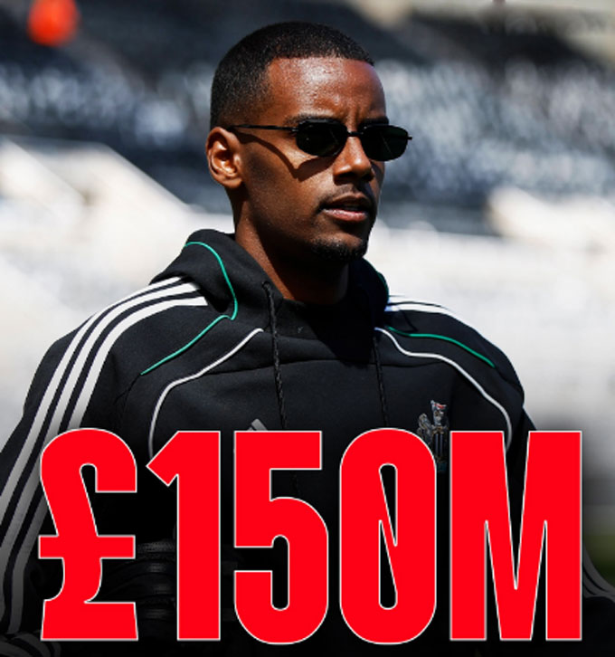 Newcastle đặt giá 150 triệu bảng cho Isak