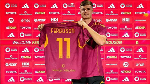  AS Roma mượn thành công Evan Ferguson
