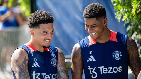  Sancho gây tranh cãi với lời nhắn gửi Rashford