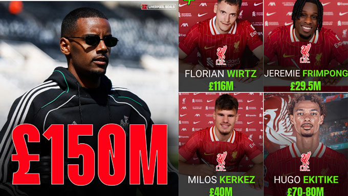 Liverpool đang làm rung chuyển TTCN hè 2025 với hàng loạt bom tấn