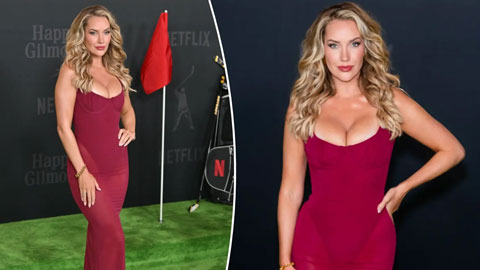  'Quả bom sex' làng golf Paige Spiranac diện đồ xuyên thấu khiến cánh mày râu đỏ mặt