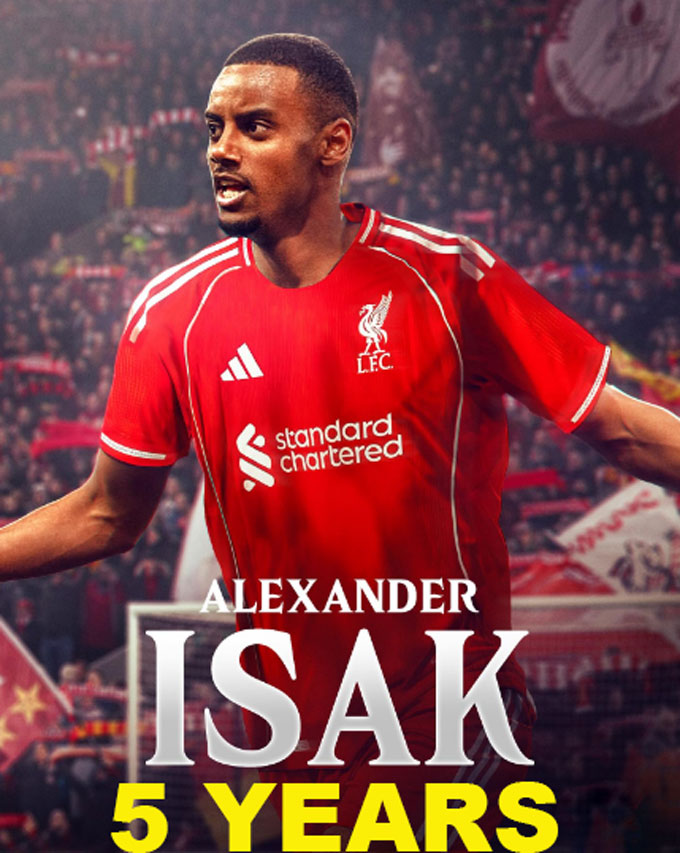 Isak được cho là đã đồng ý hợp đồng 5 năm cùng các điều khoản cá nhân với Liverpool
