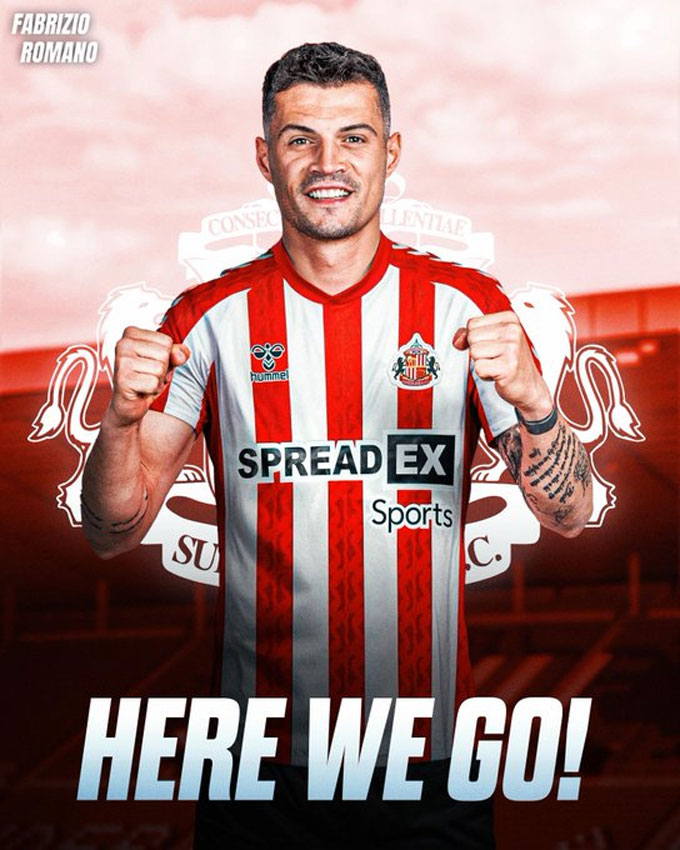 Xhaka đạt thỏa thuận gia nhập Sunderland