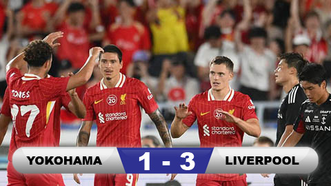  Kết quả Yokohama F.Marinos 1-3 Liverpool: The Kop ngược dòng giành thắng lợi
