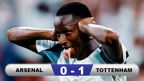  Kết quả Arsenal 0-1 Tottenham: Pháo thủ gục ngã bởi siêu phẩm từ giữa sân