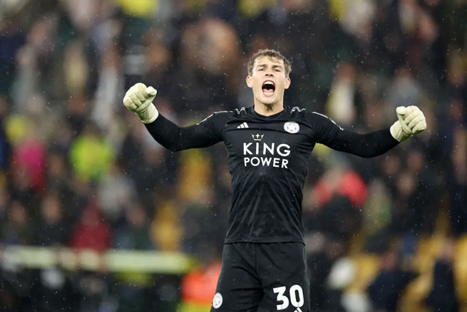 Hermansen trong màu áo Leicester