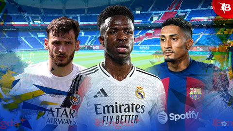  Top 5 cầu chạy cánh trái hay nhất thế giới: Vinicius chỉ đứng thứ 2