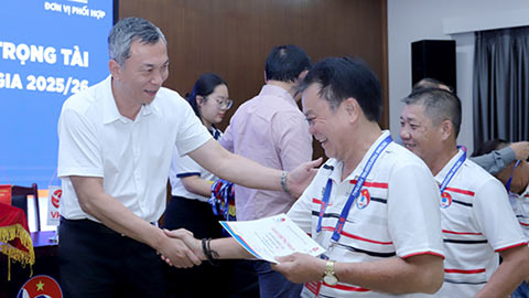  58 trọng tài và 14 giám sát trọng tài hoàn thành tập huấn, sẵn sàng làm nhiệm vụ