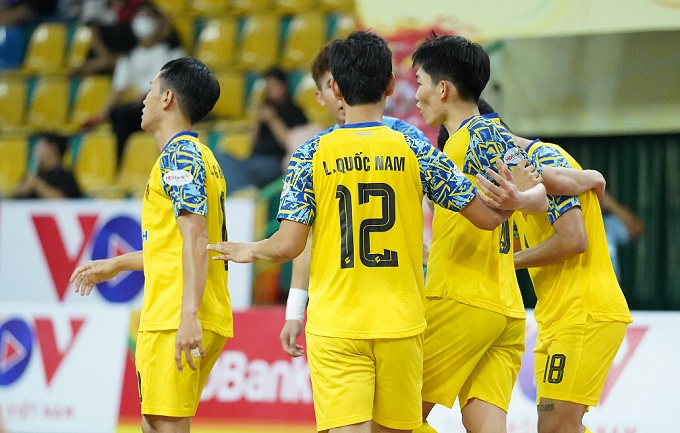 Niềm vui ghi bàn của Sài Gòn Titans. Ảnh: CTV 