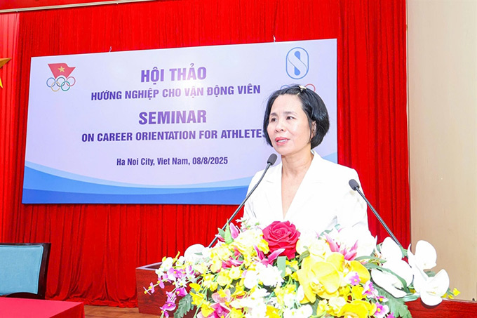 Phó Cục trưởng Lê Thị Hoàng Yến với phần tham luận ấn tượng tại Hội thảo