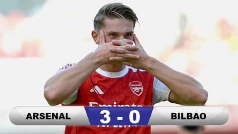  Kết quả Arsenal 3-0 Bilbao (pen: 6-5): Gyokeres lần đầu lập công mang cúp về cho Pháo thủ
