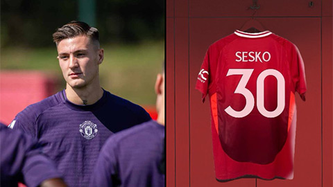  Sesko mặc số áo mơ ước tại MU