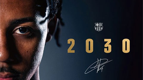  Barca gia hạn hợp đồng với Kounde đến năm 2030