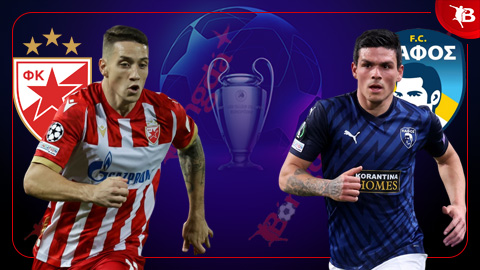  Nhận định bóng đá Crvena Zvezda vs Pafos FC, 02h00 ngày 20/8: Khách hòa làm vốn